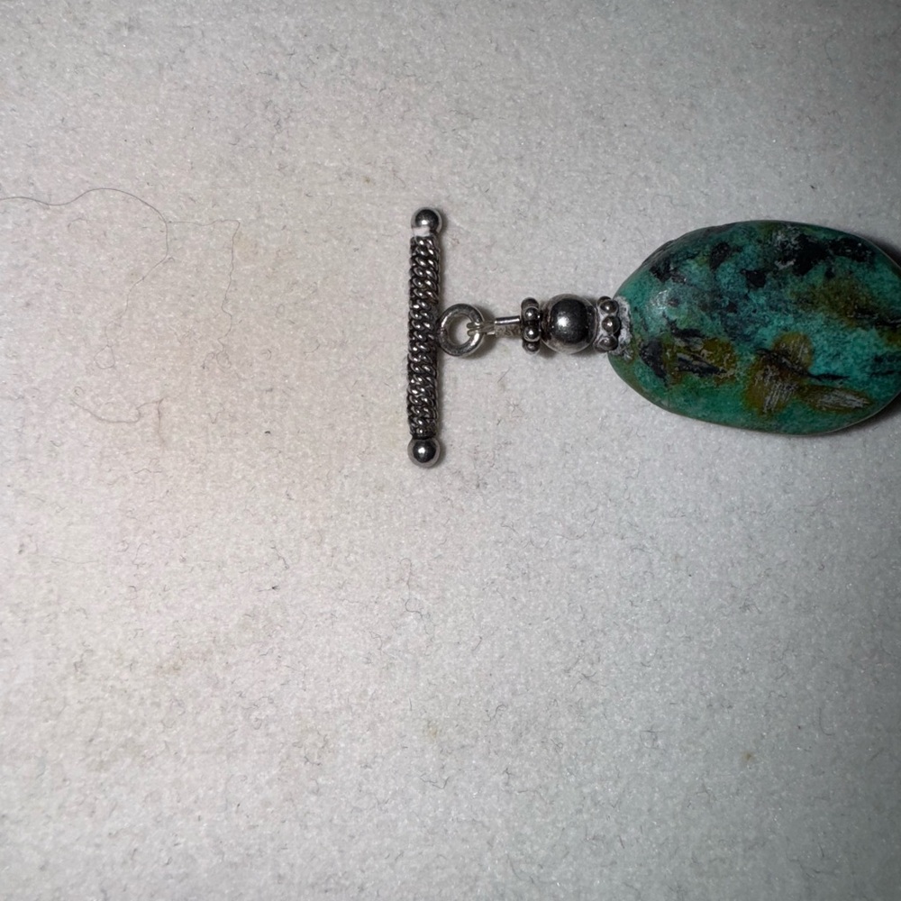 Sterling Silver Chunky Turquoise Bracelet View 4
